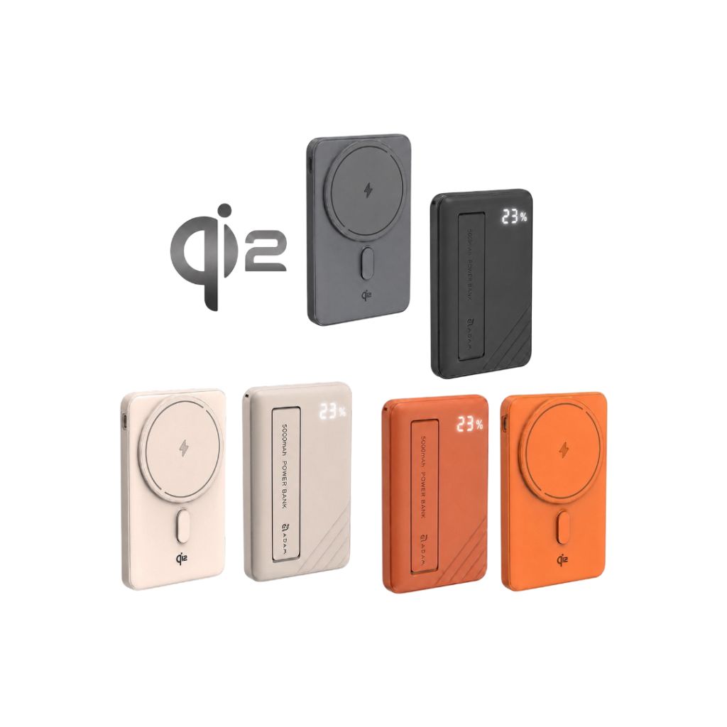 ADAM Qi2 固態無線支架行動電源 D5／D10